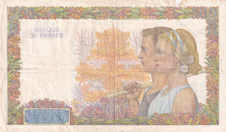 France 500 Francs La Paix - 02-01-1942 Série R.4224 - TB