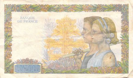 France 500 Francs La Paix - 03-09-1942 Série L.6638 - PTTB