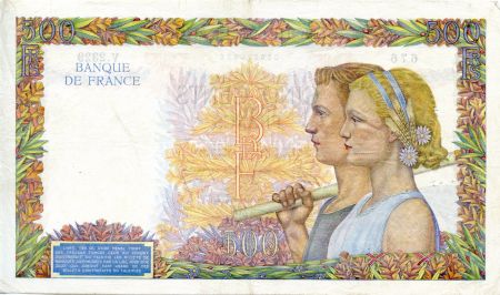 France 500 Francs La Paix - 06-02-1941 - Série V.2329 - TTB