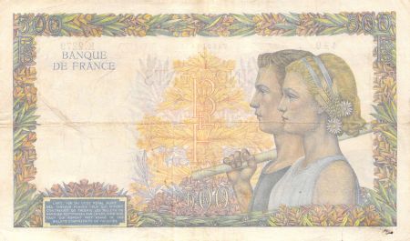 France 500 Francs La Paix - 06-02-1941 Série K.2279 - TB+