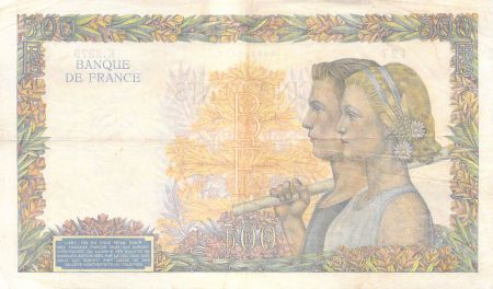 France 500 Francs La Paix - 06-02-1941 Série K.2279 - TTB