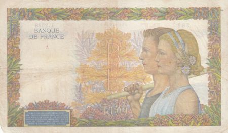 France 500 Francs La Paix - 06-02-1941 Série L.2528 - TB