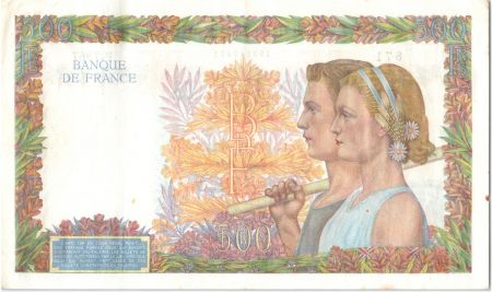 France 500 Francs La Paix - 06-04-1944 Série U.7967-871