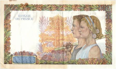 France 500 Francs La Paix - 07-01-1943 Série U.7734-043