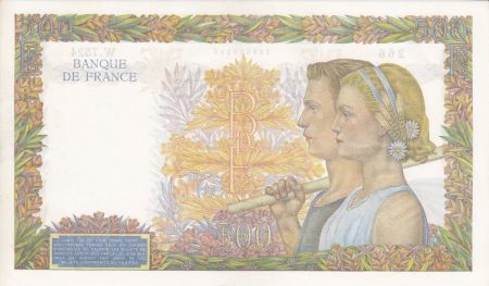 France 500 Francs La Paix - 07-01-1943 Série W.7524