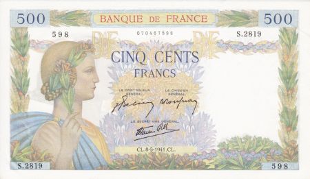 France 500 Francs La Paix - 08-05-1971 Série S.2819