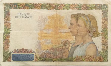 France 500 Francs La Paix - 11-07-1940 Série X.628 - TB