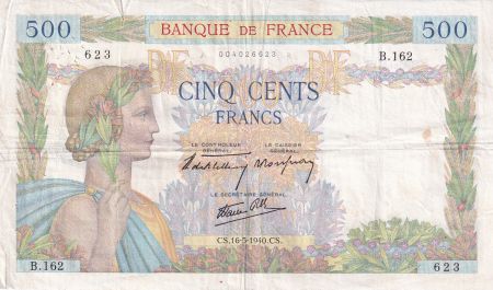 France 500 Francs La Paix - 16-05-1940 - Série B.162