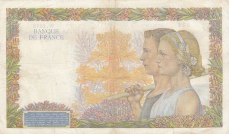 France 500 Francs La Paix - 18-12-1941 Série W.4078