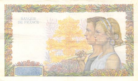 France 500 Francs La Paix - 18-12-1941 Série Z.4102 - TTB+