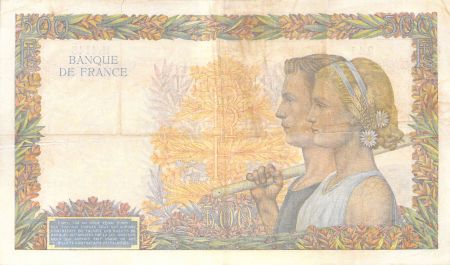 France 500 Francs La Paix - 18-12-1941 Série Z.4148 - TTB