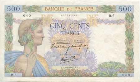 France 500 Francs La Paix - 1940