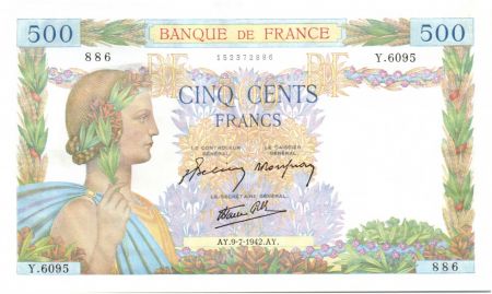 France 500 Francs La Paix - 1942