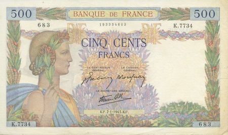 France 500 Francs La Paix - 1943
