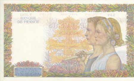France 500 Francs La Paix - 2/10/1941 Série Y. 3763