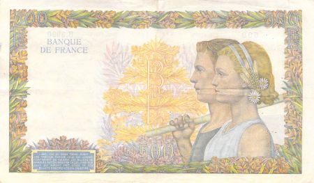 France 500 Francs La Paix - 20-11-1941 Série B.3990 - TTB