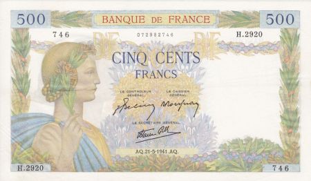 France 500 Francs La Paix - 21-05-1941 Série H.2920