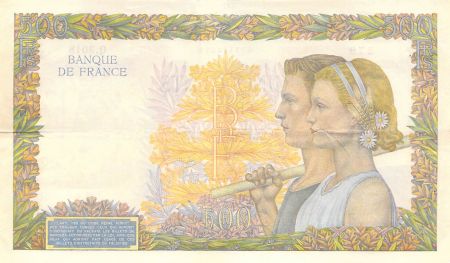 France 500 Francs La Paix - 21-05-1941 Série Q.3018 - TTB