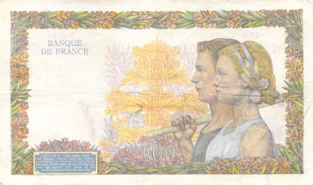 France 500 Francs La Paix - 28-08-1941 Série D.3584 - TTB