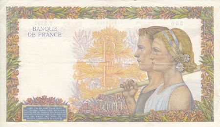 France 500 Francs La Paix - 28/8/1941 Série T. 3537