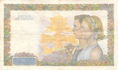 France 500 Francs La Paix - 30-04-1941 Série D.2710 - PTTB