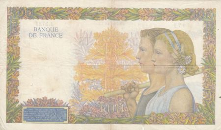 France 500 Francs La Paix - 30-04-1941 Série J.2723 - TB