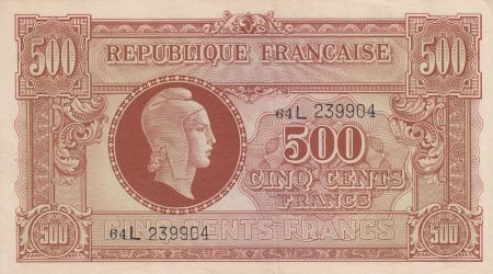 France 500 Francs Marianne - 04-06-1945 Lettre L - Série 64 L 239904