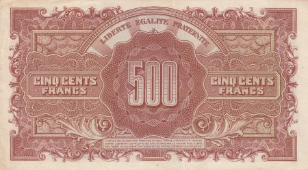France 500 Francs Marianne - 04-06-1945 Lettre L - Série 82 L