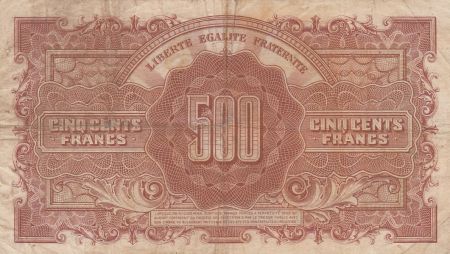 France 500 Francs Marianne - 04-06-1945 Lettre M - Série 14 M