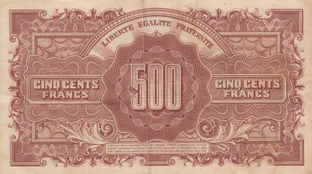 France 500 Francs Marianne - 04-06-1945 Lettre M - Série 80 M