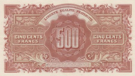 France 500 Francs Marianne - 1945 - Série 78M - SUP+