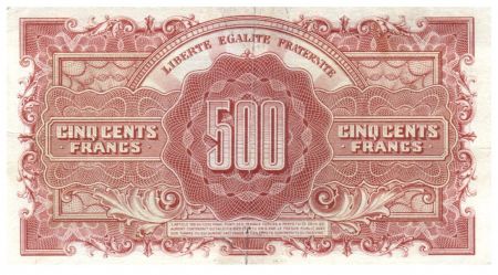 France 500 Francs Marianne - 1945 Lettre L - Série 09 L - PTTB