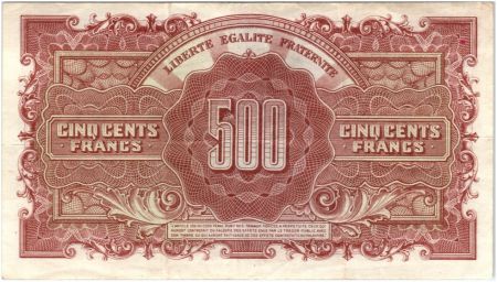 France 500 Francs Marianne - 1945 Lettre L - Série 23 L