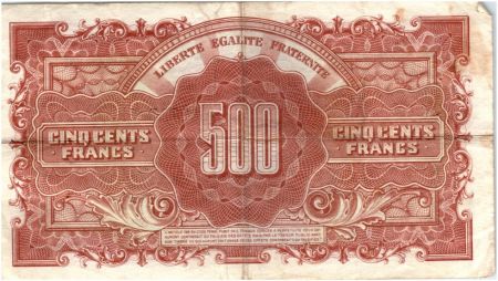 France 500 Francs Marianne - 1945 Lettre M - Série 09 M