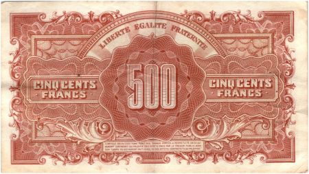 France 500 Francs Marianne - 1945 Lettre M - Série 22 M