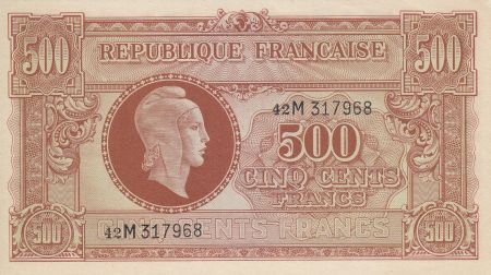 France 500 Francs Marianne - 1945 Lettre M - Série 42 M 317968