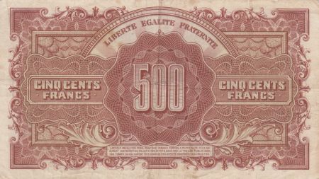 France 500 Francs Marianne - 1945 Lettre M - Série 77 M