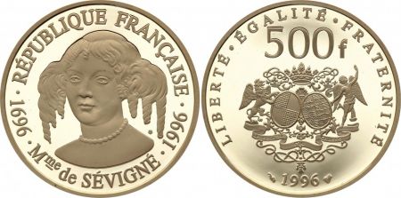 France 500 Francs Mme de Sévigné - Or 1996 - 500 ex Rare !