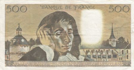 France 500 Francs Pascal - 02-01-1969 - Série B.8
