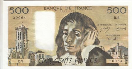 France 500 Francs Pascal - 02-01-1969 - Série R.9