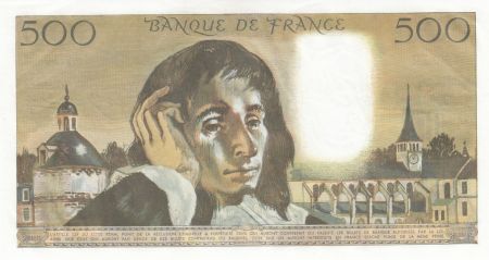 France 500 Francs Pascal - 02-01-1969 - Série V.10