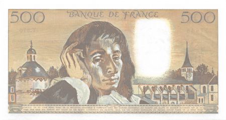 France 500 Francs Pascal - 02-01-1992 - Série Y.376 - SUP+