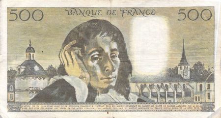 France 500 Francs Pascal - 02-12-1971 - Série T.26 - TB