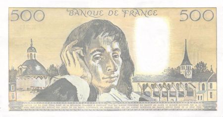 France 500 Francs Pascal - 03-01-1991 - Série K.341 - PSUP