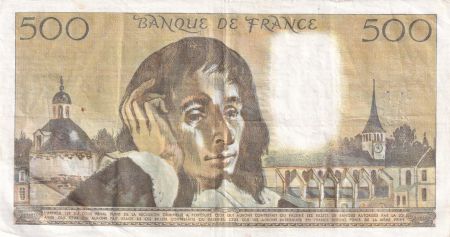 France 500 Francs Pascal - 03-02-1977 - Série L.68 - TTB