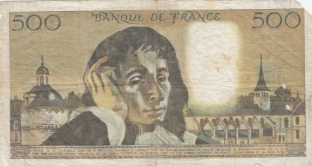 France 500 Francs Pascal - 04-01-1968 - Série J.2