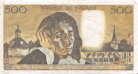 France 500 Francs Pascal - 04-01-1968 Série H.3 - TB