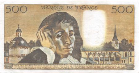 France 500 Francs Pascal - 04-01-1968 Série H.3-11611 - TTB
