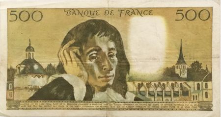 France 500 Francs Pascal - 04-01-1968 Série U.3 - TTB