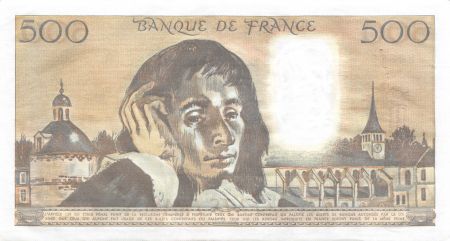 France 500 Francs Pascal - 04-09-1980 - Série D.127 - SUP+